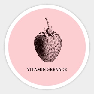 Strawberry, the Vitamin Grenade Sticker